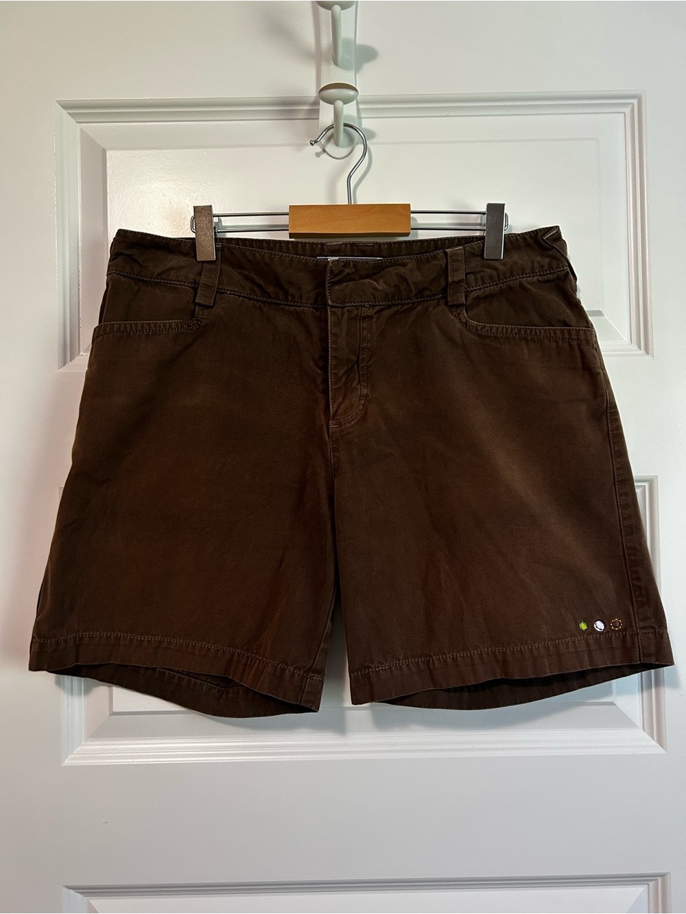 ibex Organic Cotton Brown Women's Shorts Active Hiking Sz 8